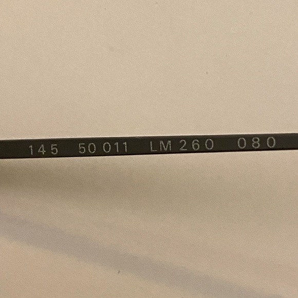 Logo Paris Aviator Full Rim Gunmetal Eyeglasses Frame LM260 France 62[]16 145 - Picture 4 of 4